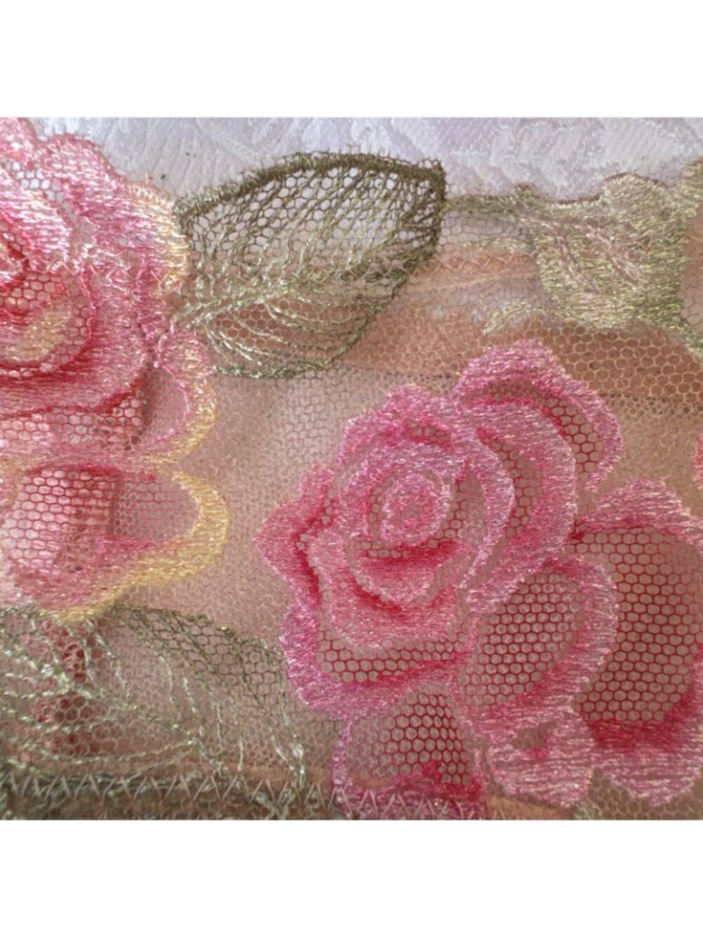 VICTORIA'S SECRET M PINK EMBROIDERED FLORAL HIGH LEG BRAZILIAN PANTIES NWT $30 - Picture 9 of 14